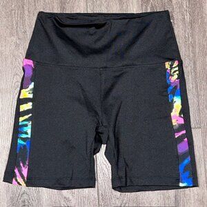 Victorias Secret Pink Biker Shorts Womens S Black Ultimate Light Workout Yoga